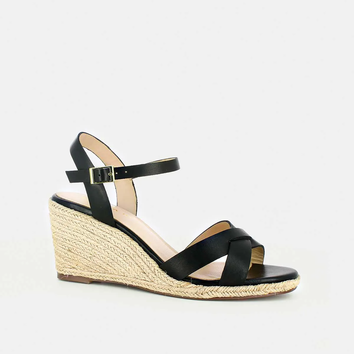 Jonak - Espadrilles Cuir  - Noir