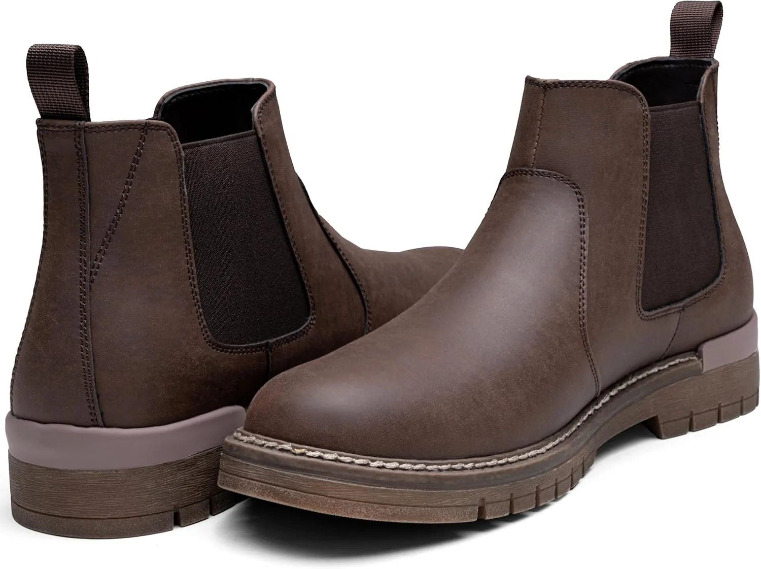 Jousen Men's Boots Casual Mens Slip On Boots Ankle Chelsea Boots for Men