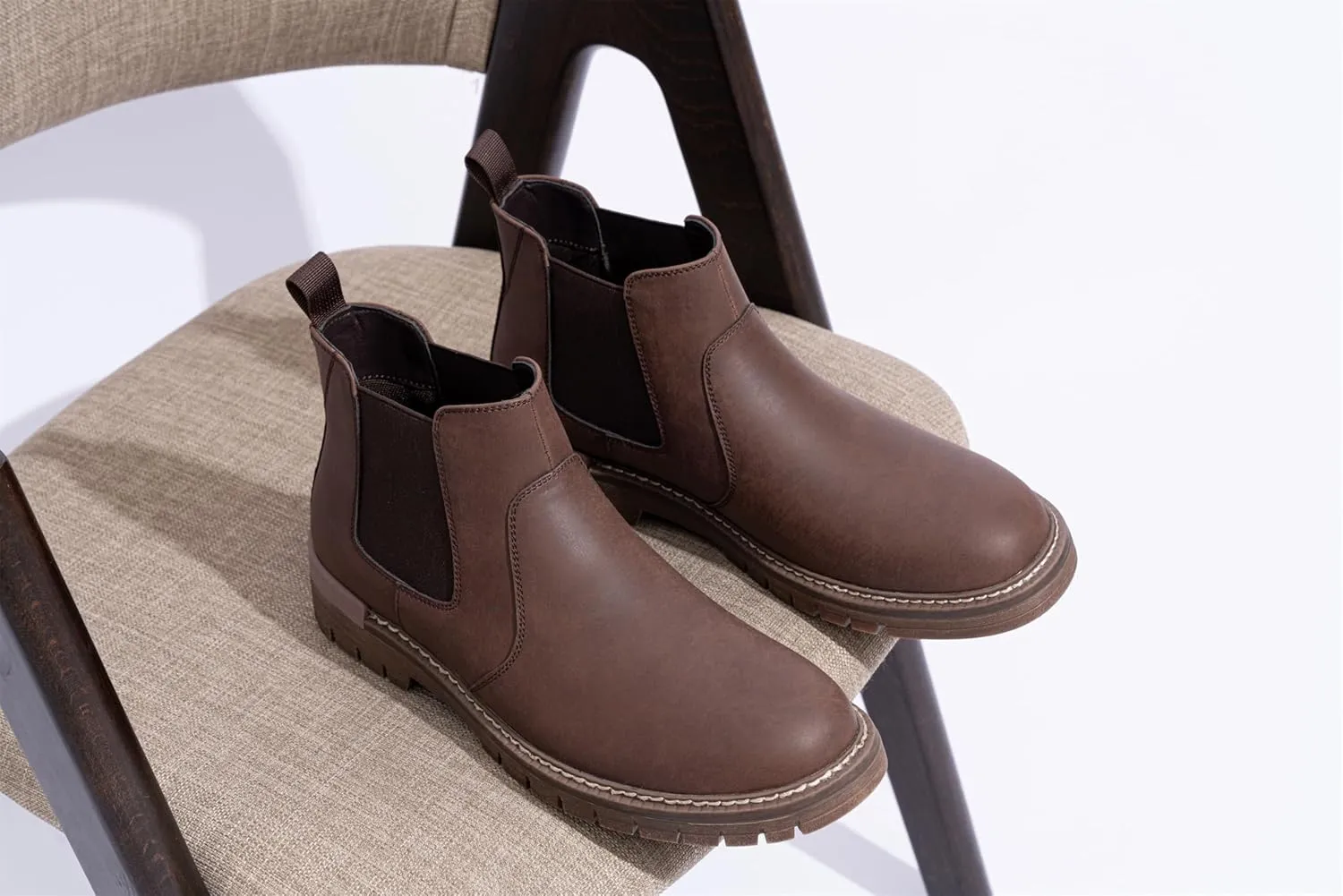 Jousen Men's Boots Casual Mens Slip On Boots Ankle Chelsea Boots for Men