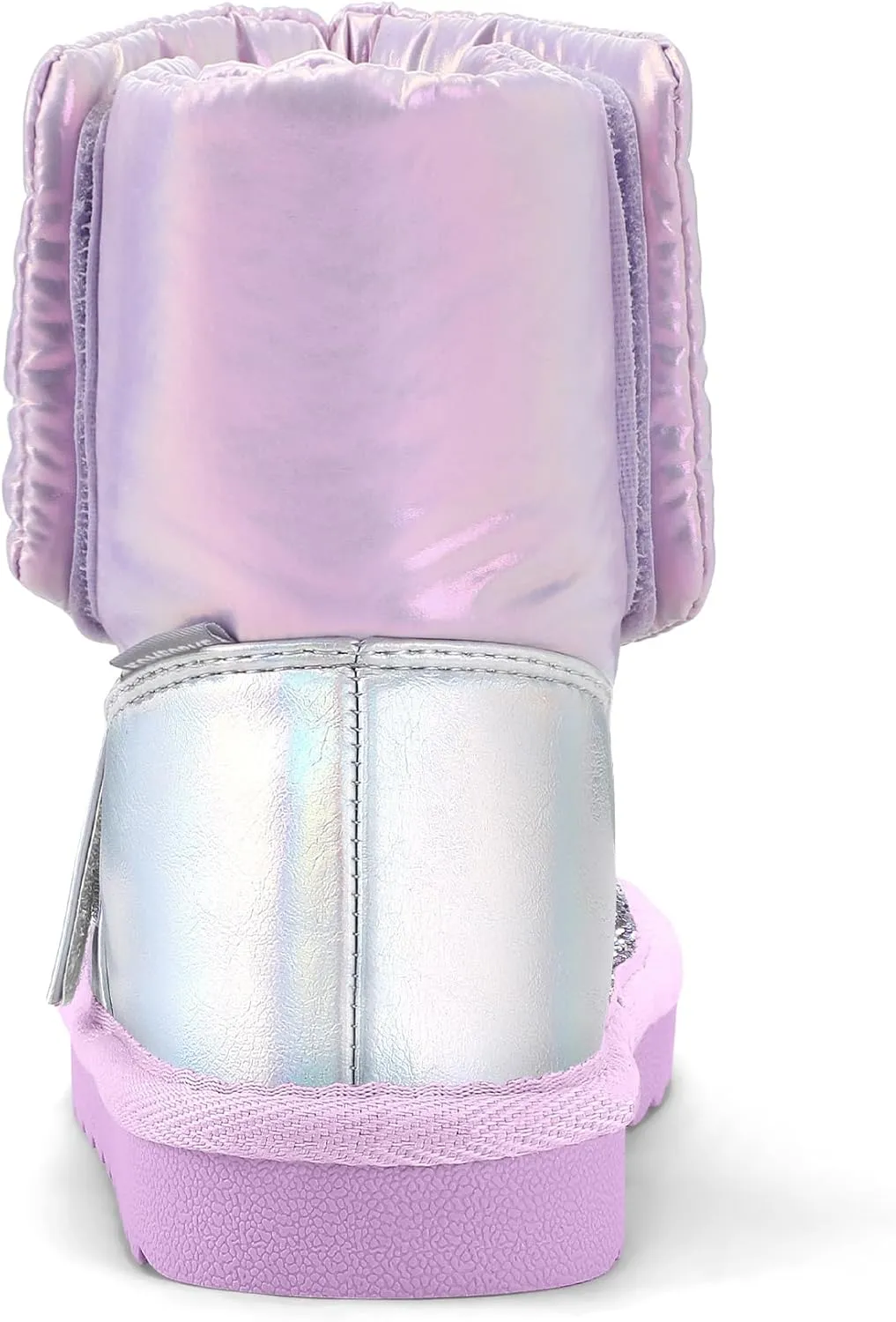 K KomForme Kids Snow Boots Little/Big Girls Glitter Winter Shoes Warm Fur Lined Outdoor