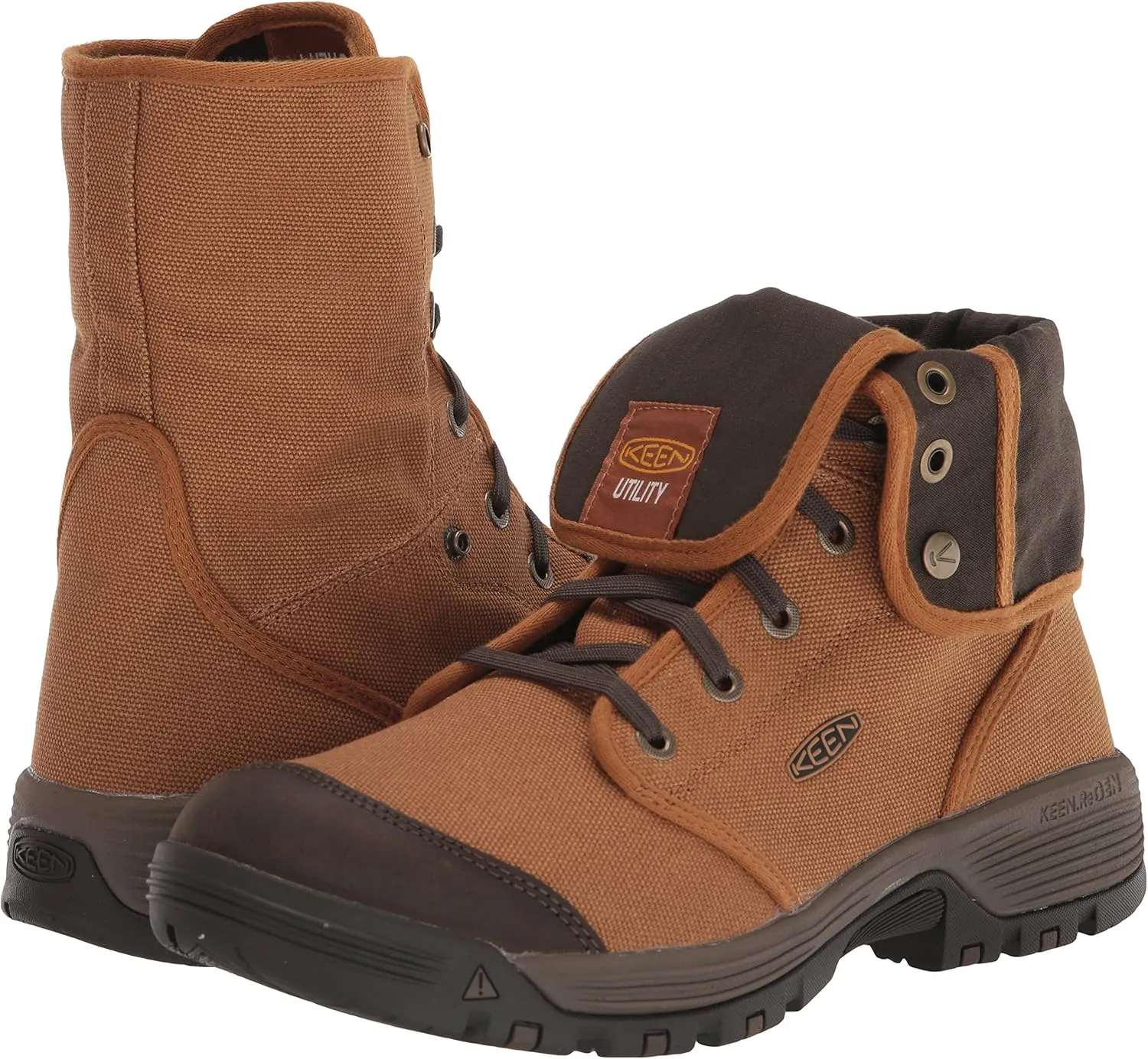 KEEN Utility Men's Roswell Mid Height Soft Toe Canvas Work Boot