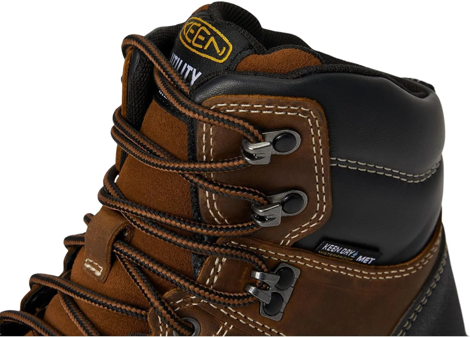 KEEN Utility Women's Evanston 6” Composite Toe Waterproof Internal Met Guard Work Boots
