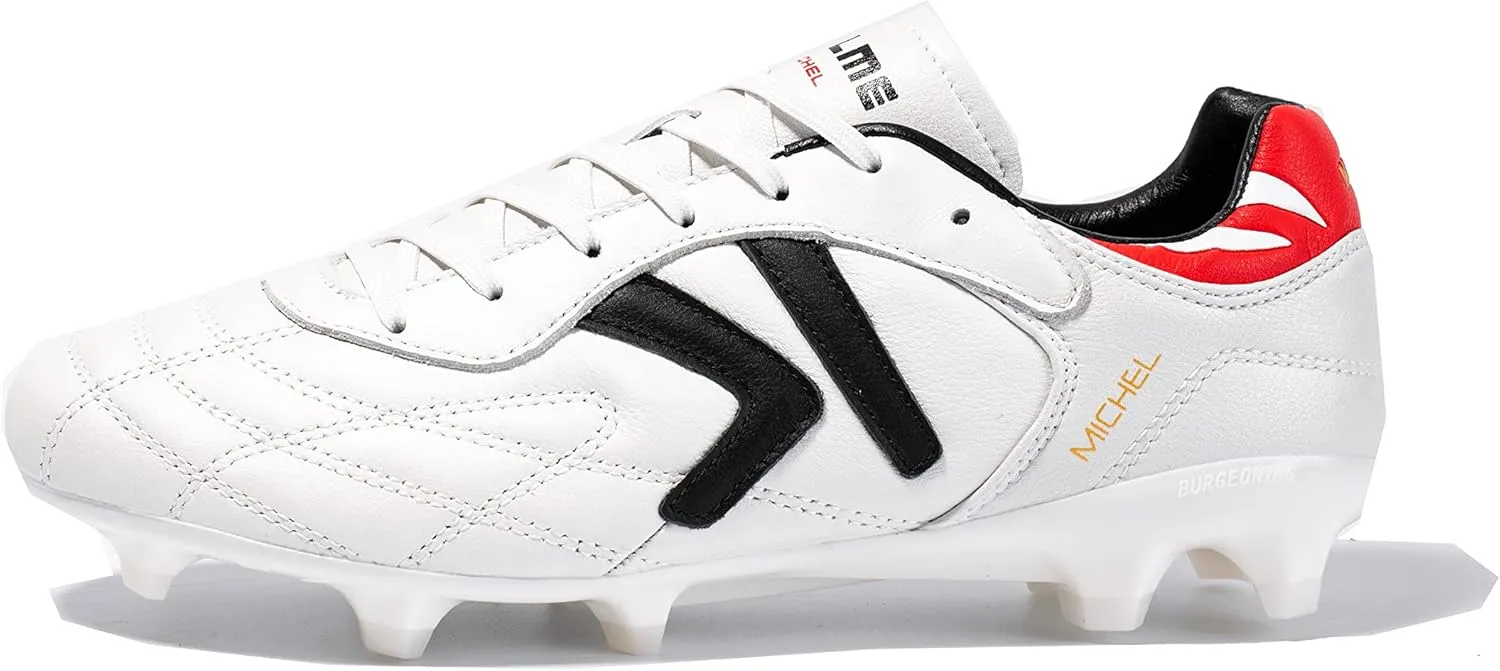 KELME Soccer Cleats Men's FG - Pro Calfskin Leather Soccer Shoes - Outdoor/Indoor Football Boots Unisex Adult Sizes