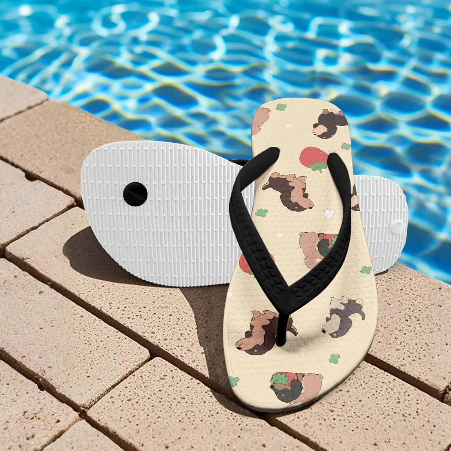 Kid's Flip Flops Non-Slip Girls Boys Slippers Slide Sandals for Home Beach Swim Pool