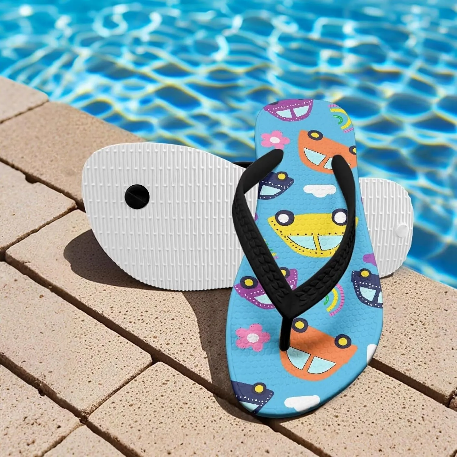 Kid's Flip Flops Non-Slip Girls Boys Slippers Slide Sandals for Home Beach Swim Pool