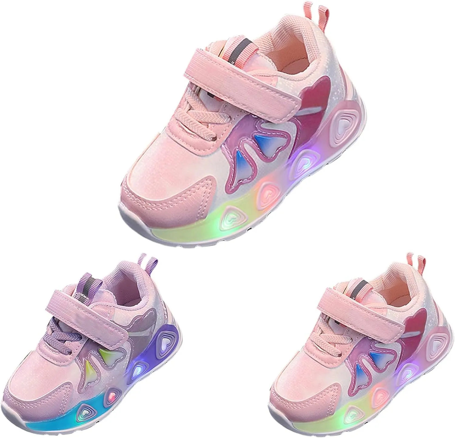 Kids Girls Light Up Shoes Toddler Casual Led Luminous Running Sneakers Boys Flashing Soft Sports Toddler Footwear Girls
