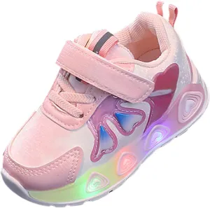 Kids Girls Light Up Shoes Toddler Casual Led Luminous Running Sneakers Boys Flashing Soft Sports Toddler Footwear Girls
