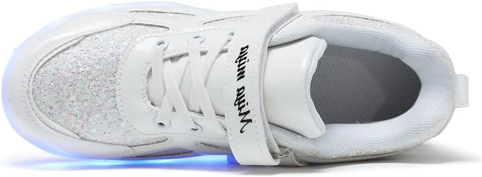 Kids Shoes with Double Wheels - Upgraded Kids Roller Shoes for Gifts, Retractable Wheels Skateboarding Shoes for Kids Sneakers Light Up Rechargeable for Birthday Party Gift