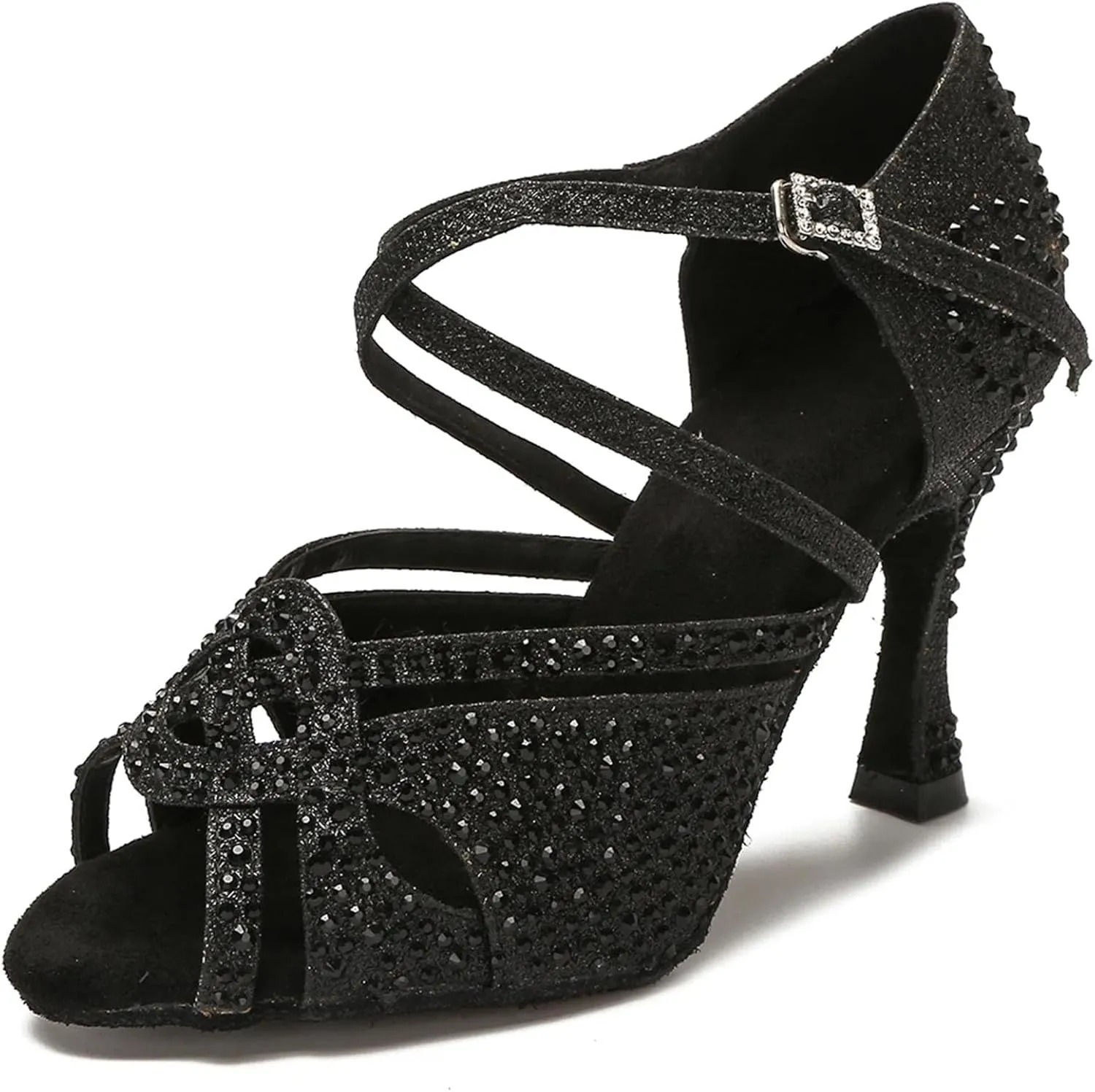 Ladies Gilded Diamond Sandals - Golden Ankle Straps for Luxury Sunset Ceremonies (6CM/2.36")