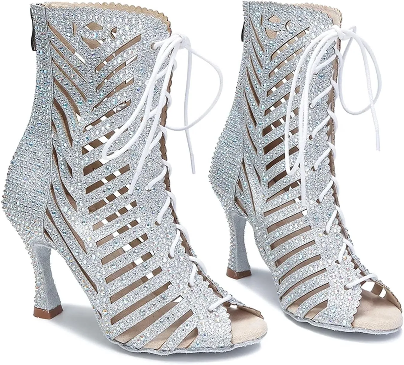Ladies Gilded Wedding Sandals - Gold-Toned Straps with Crystal Anklets for Sunset Receptions (6CM/2.36")