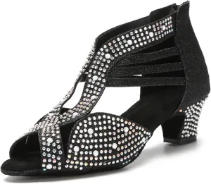 Ladies High-Top Mesh Boots - Elastic Panels for Dynamic Dance Rehearsals (6CM/2.36")