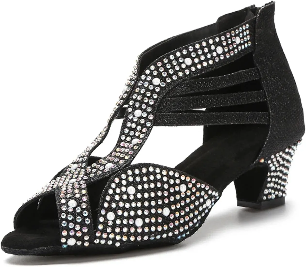 Ladies High-Top Mesh Boots - Elastic Panels for Dynamic Dance Rehearsals (6CM/2.36")