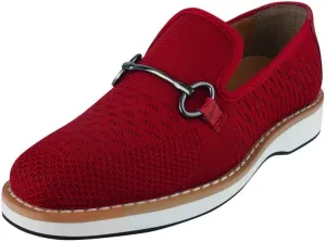 LIBERTYZENO Boys Lizard Print Textile & Leather Kids Slip on Dress Loafer Shoes for Prom Graduation
