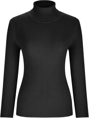 Lightweight Fitted Sweaters for Women Long Sleeve Turtleneck Ribbed Knit Pullover Sweater Casual Basic Tee Tops