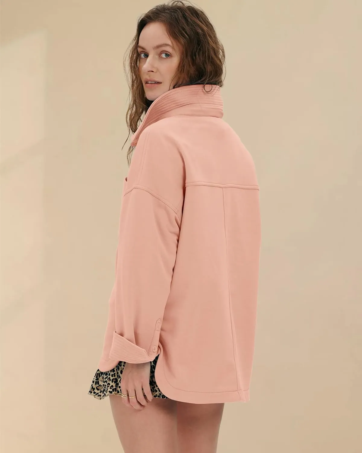 Locachy Women's Casual Oversized Polo Sweatshirt Lapel Long Sleeve Button Pullover Tops Fashion Outfits Clothes