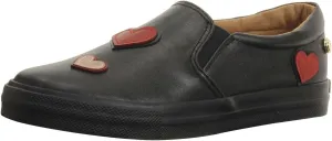 Love Moschino Women's Heart Accent Black Loafers Shoes Sz: 9