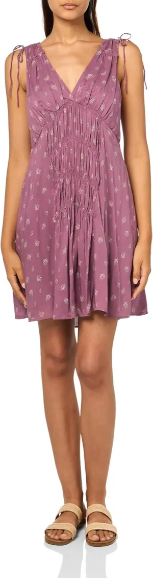 Lucky Brand Women's Smocked V Dress