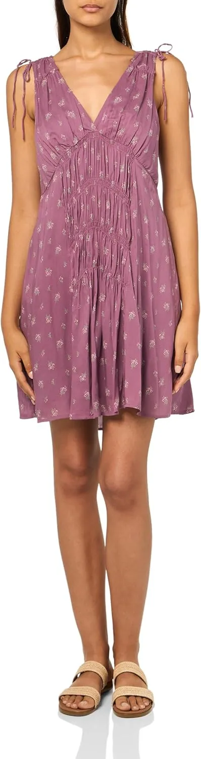 Lucky Brand Women's Smocked V Dress