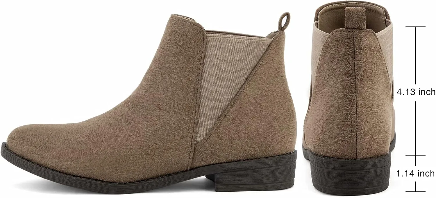 MaxMuxun Women's Chelsea Boots Fashion Winter Fall Ankle Booties