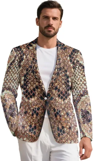 Mens Blazers Slim Fit Business Casual Lightweight One Button Men Suit Sport Coat Travel Blazer Jackets