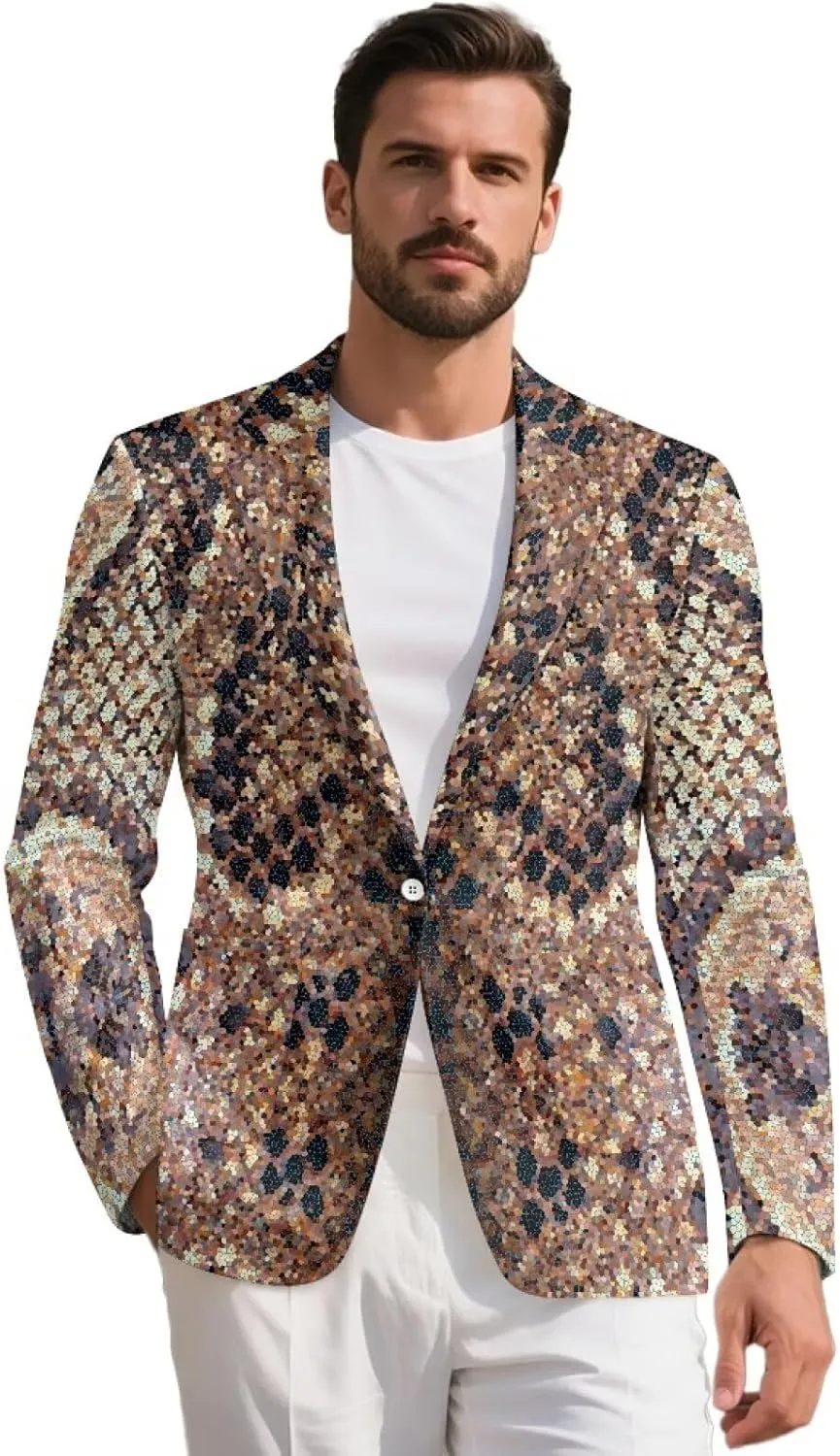 Mens Blazers Slim Fit Business Casual Lightweight One Button Men Suit Sport Coat Travel Blazer Jackets