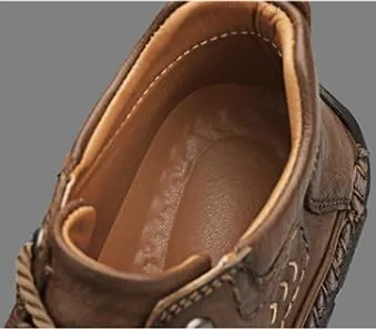 Men's Breathable Non-slip Casual Trainers for Outdoor Hiking in A Lightweight Mid-top Ankle Boot Walking Shoes
