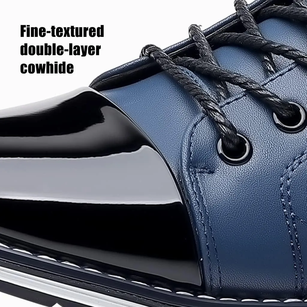 Mens Lace-up Sneakers Business Loafers Casual Shoes Comfort Walking for Male Work Office Dress Leather Slip-on Fashion Driving Loafer