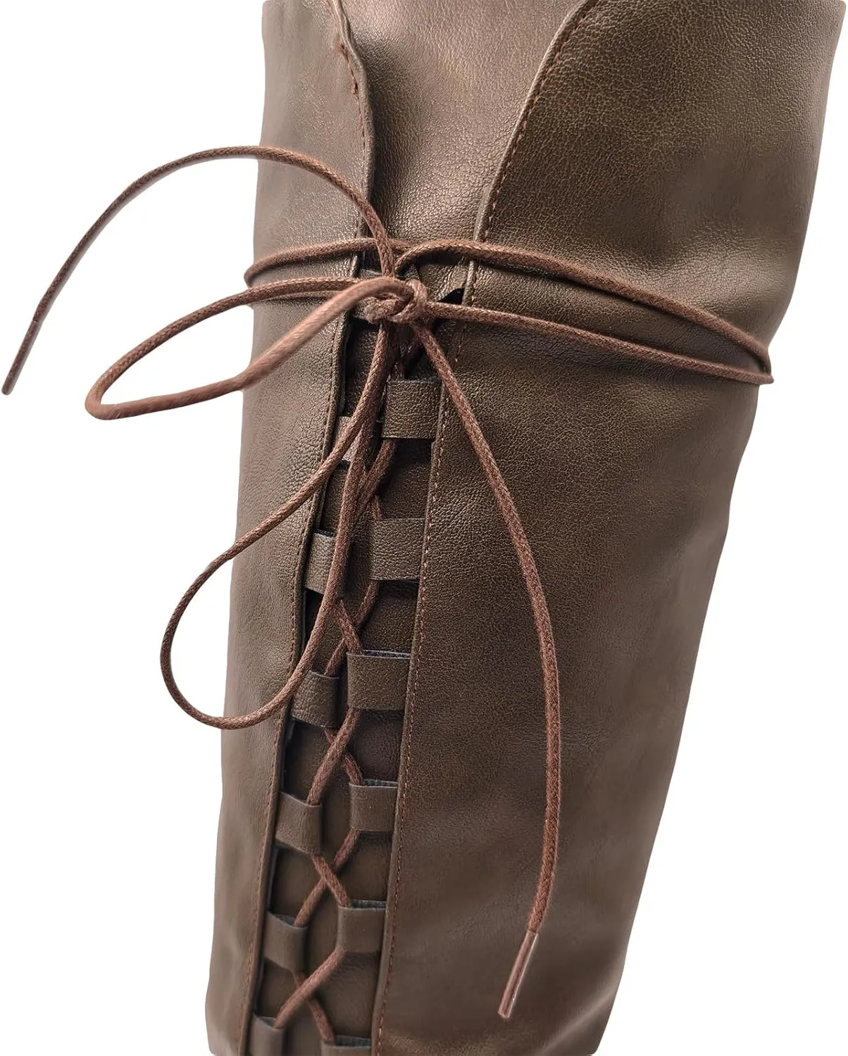 Men's Renaissance Boots Medieval Cosplay Boots Halloween Vintage Stage Pirate Viking Tied Shoes