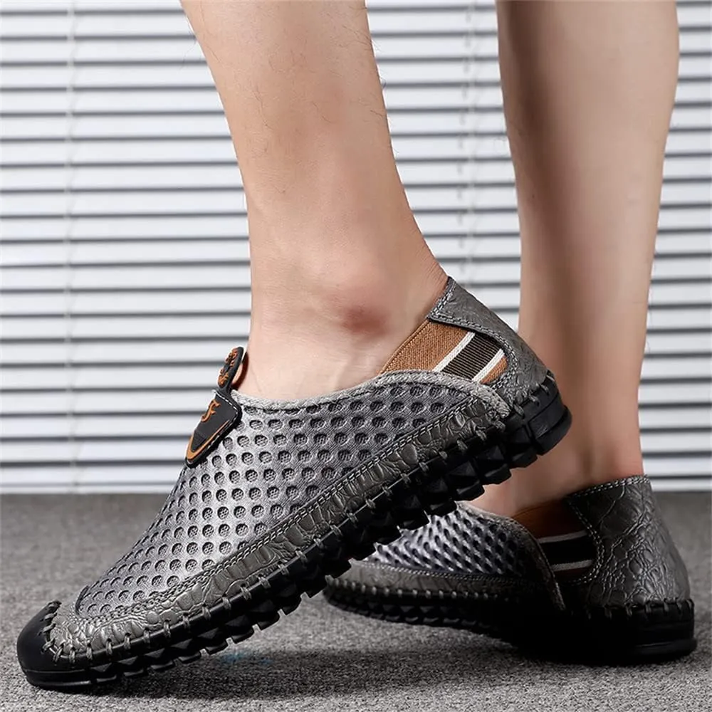 Men's Water Shoes Mesh Casual Walking Shoes Slip-On Loafers