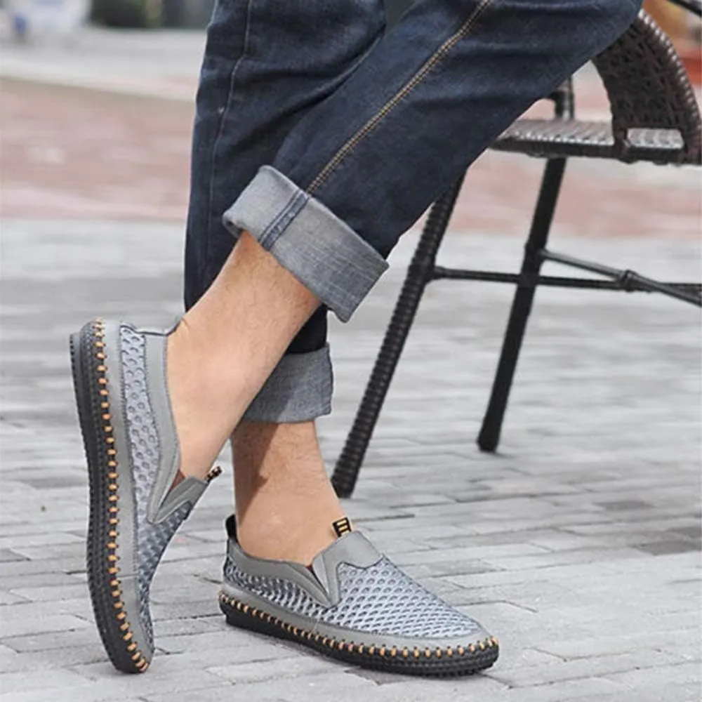 Men's Water Shoes Mesh Casual Walking Shoes Slip-On Loafers