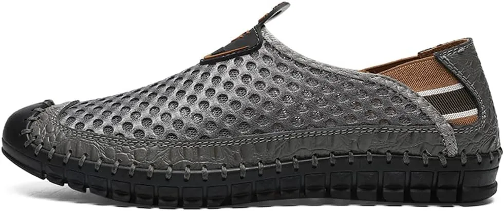 Men's Water Shoes Mesh Casual Walking Shoes Slip-On Loafers