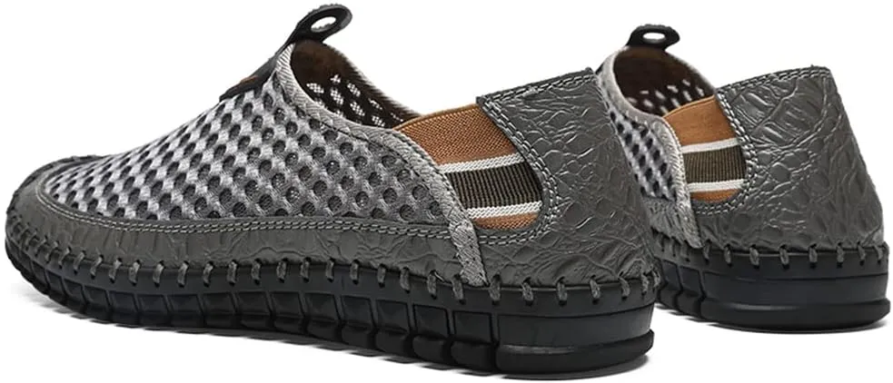 Men's Water Shoes Mesh Casual Walking Shoes Slip-On Loafers
