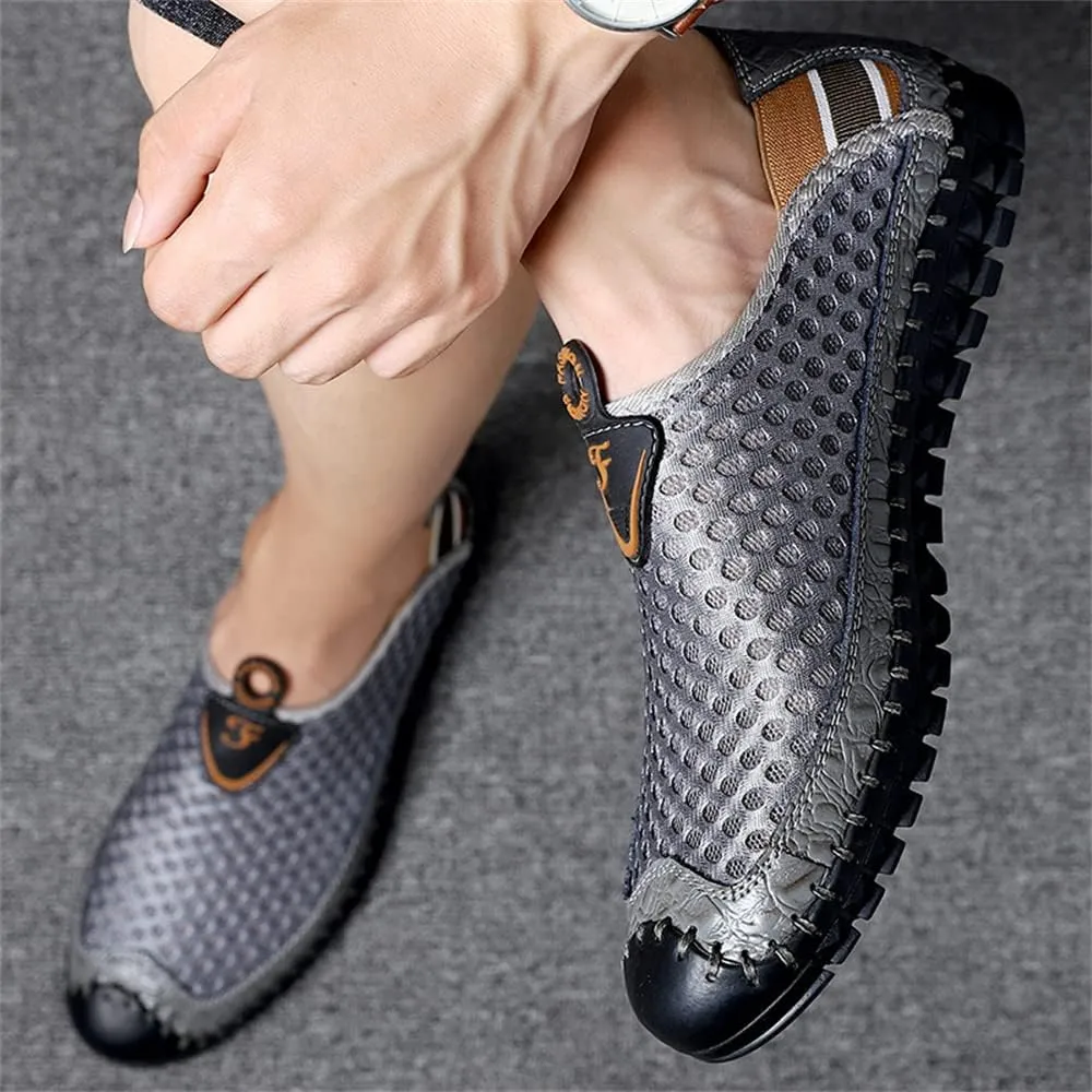 Men's Water Shoes Mesh Casual Walking Shoes Slip-On Loafers