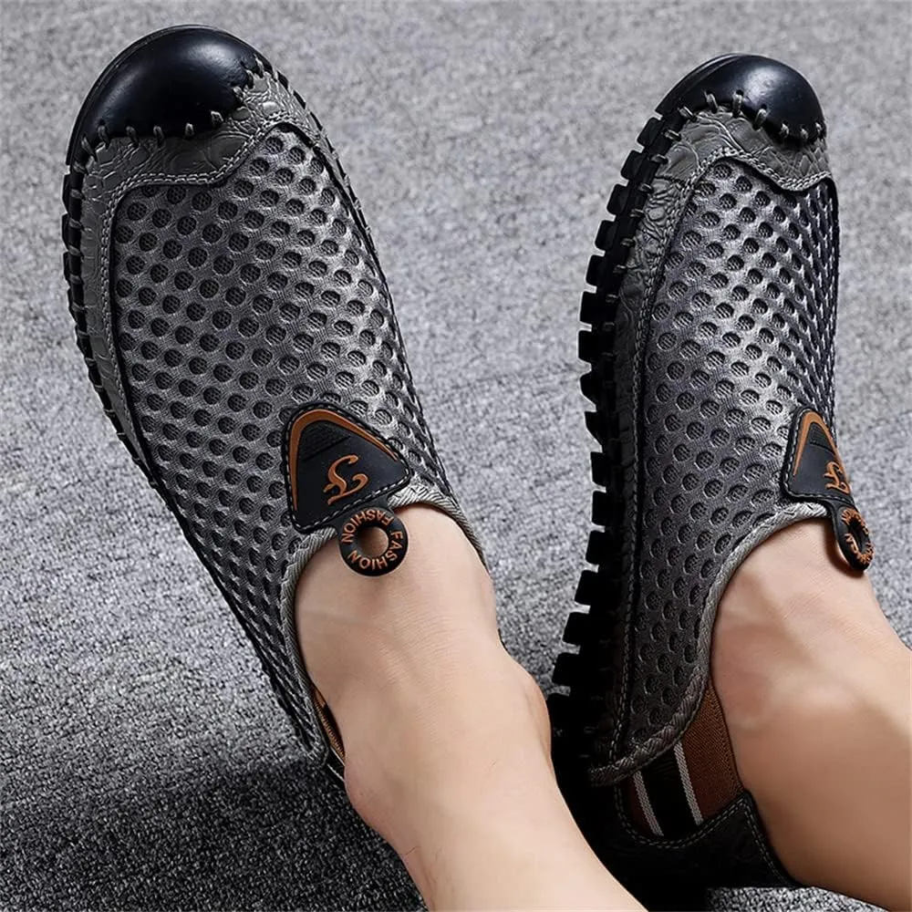 Men's Water Shoes Mesh Casual Walking Shoes Slip-On Loafers