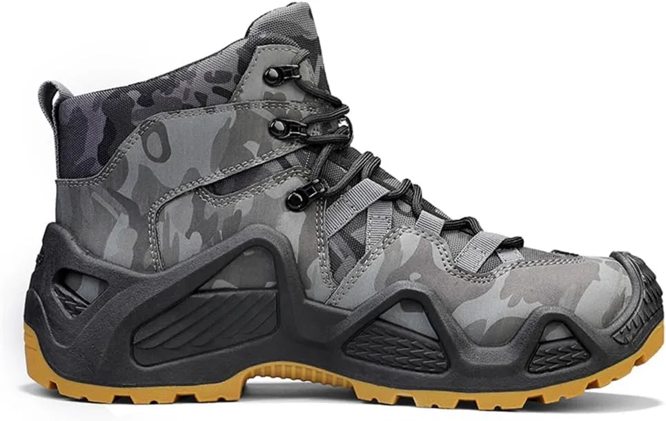 Men's Waterproof Hiking Boots Outdoor Mid Trekking Backpacking Mountaineering Shoes