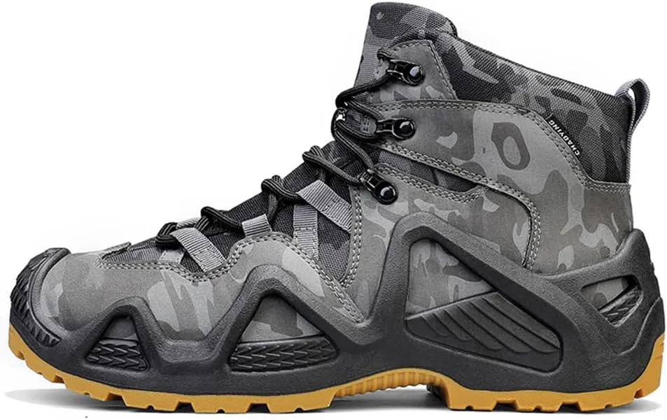Men's Waterproof Hiking Boots Outdoor Mid Trekking Backpacking Mountaineering Shoes