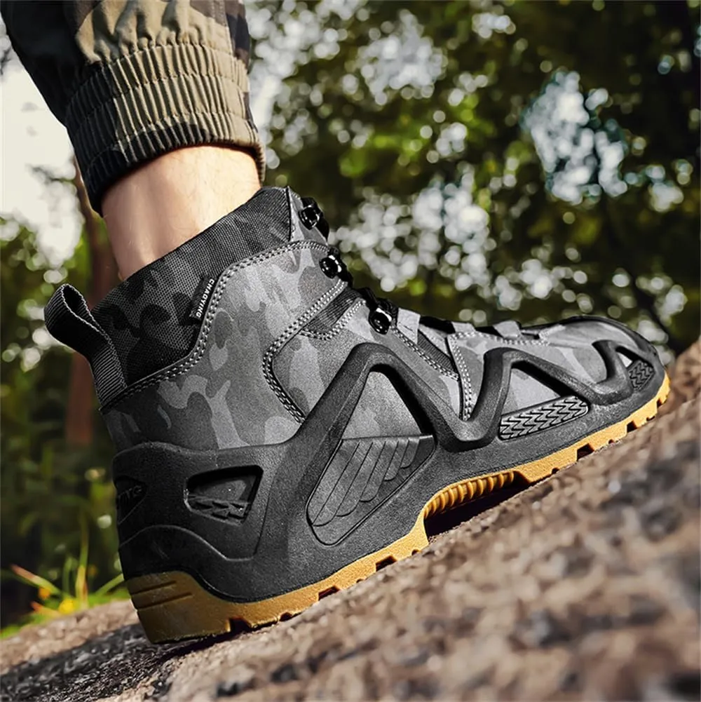 Men's Waterproof Hiking Boots Outdoor Mid Trekking Backpacking Mountaineering Shoes