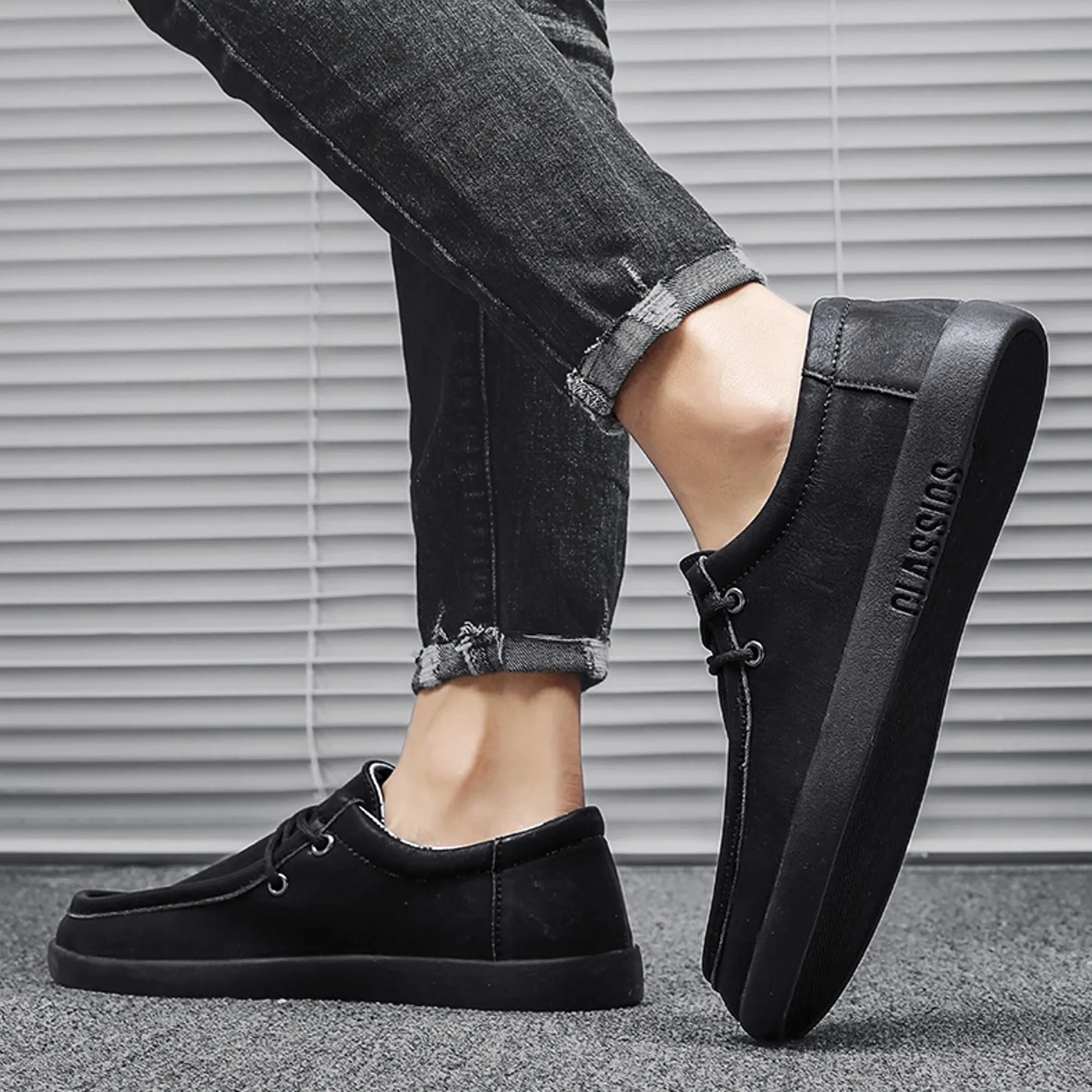 Mens White Boat Shoes