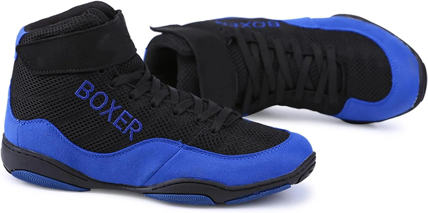 Men's Wrestling Shoes Women Fitness Boxing Sneakers High Top Taekwondo Karate Martial Arts Training Shoes
