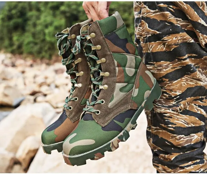 Men's/Women's outdoor hiking boots desert boots jungle off-road training, high top hiking boots