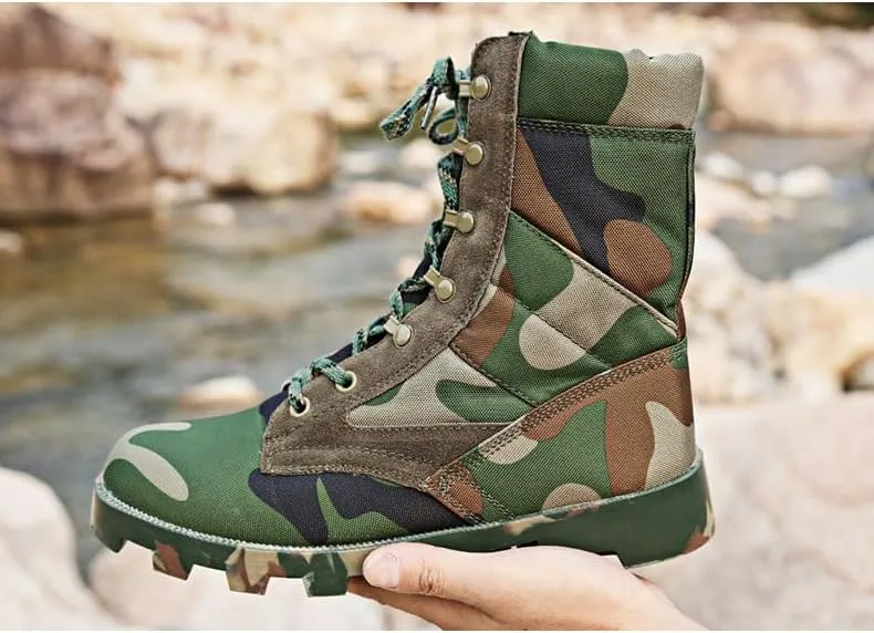 Men's/Women's outdoor hiking boots desert boots jungle off-road training, high top hiking boots