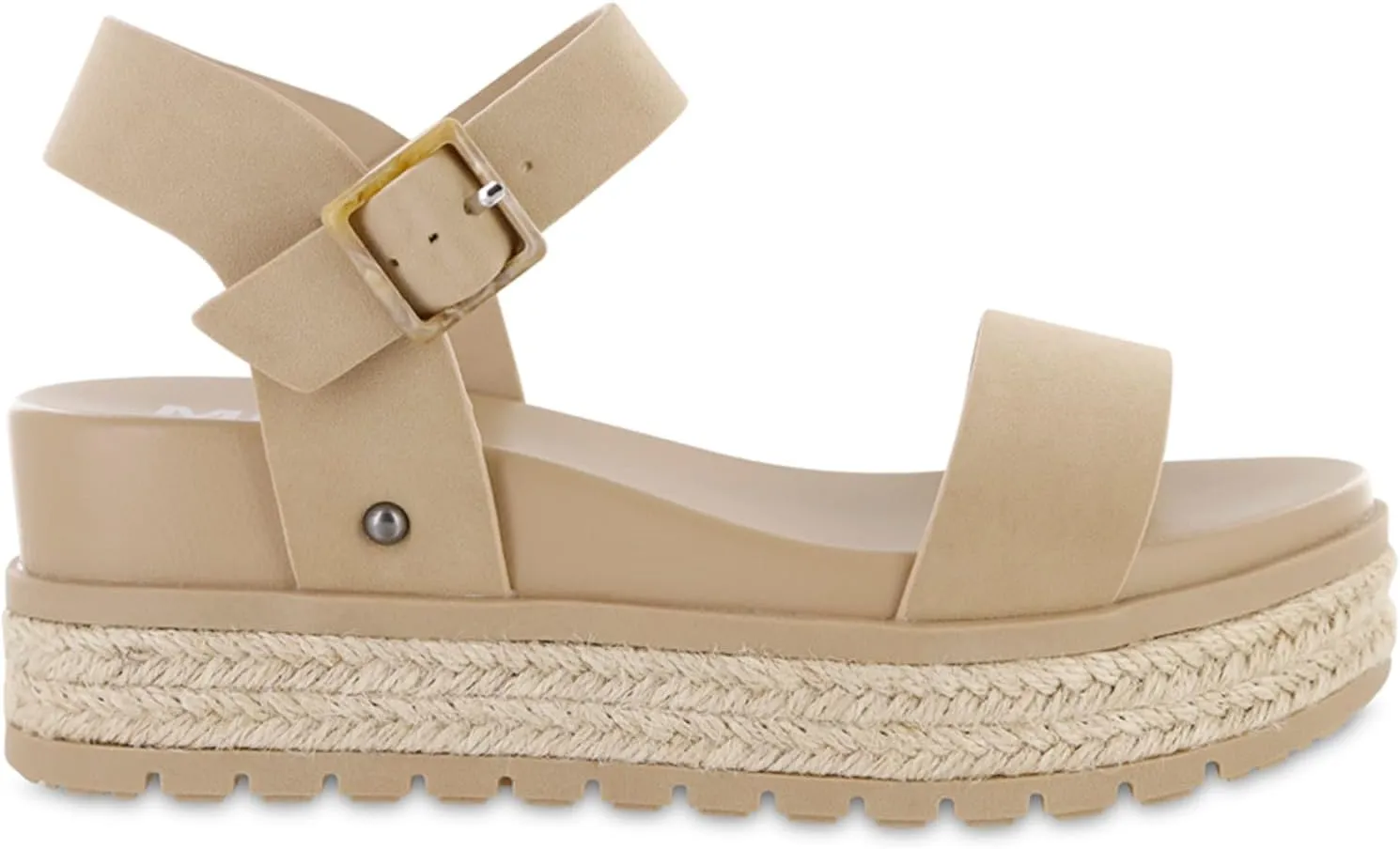 MIA Shoes Kiera Womens Platform Sandals, Espadrille Raffia Sole