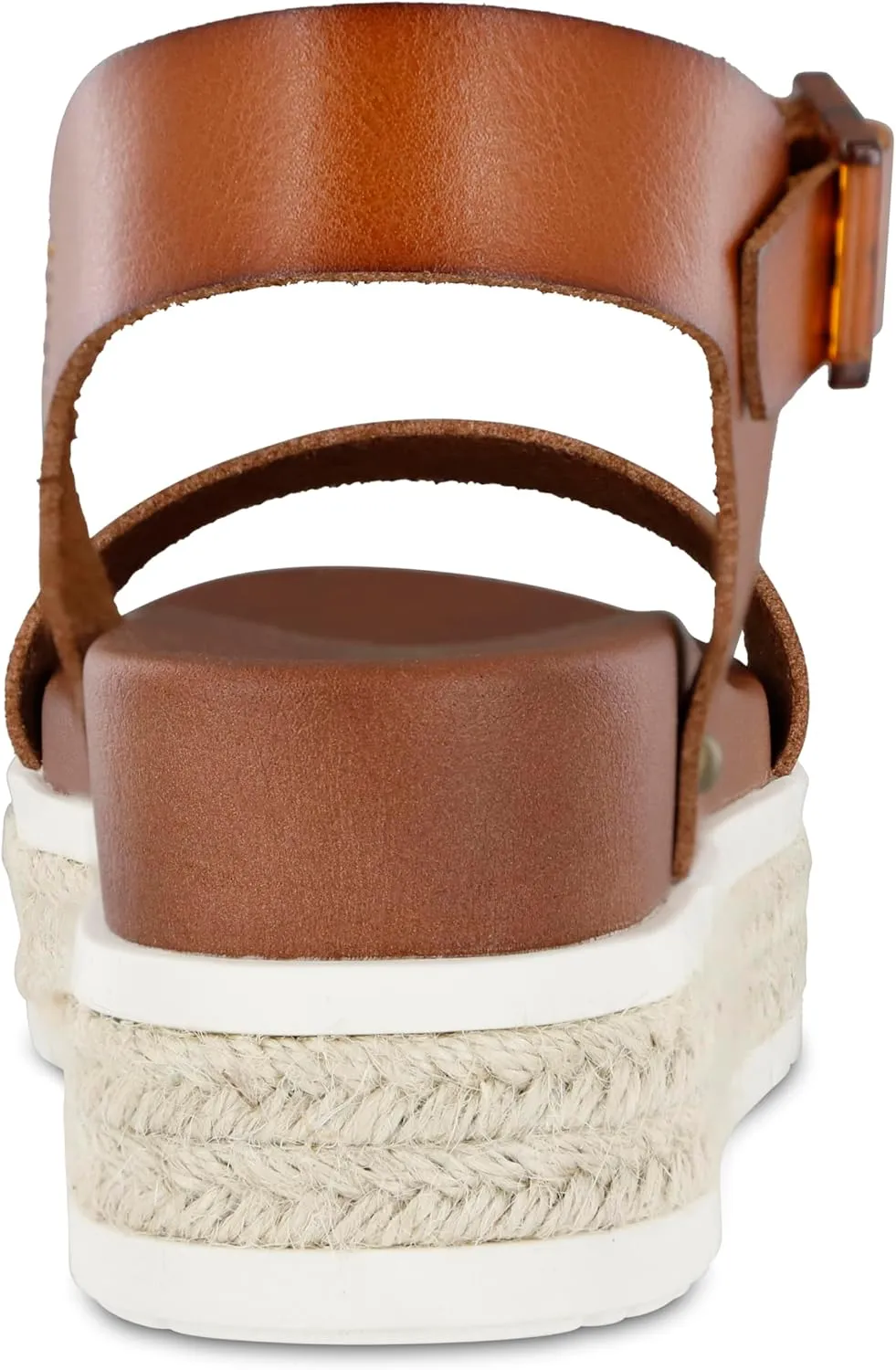 MIA Shoes Kiera Womens Platform Sandals, Espadrille Raffia Sole