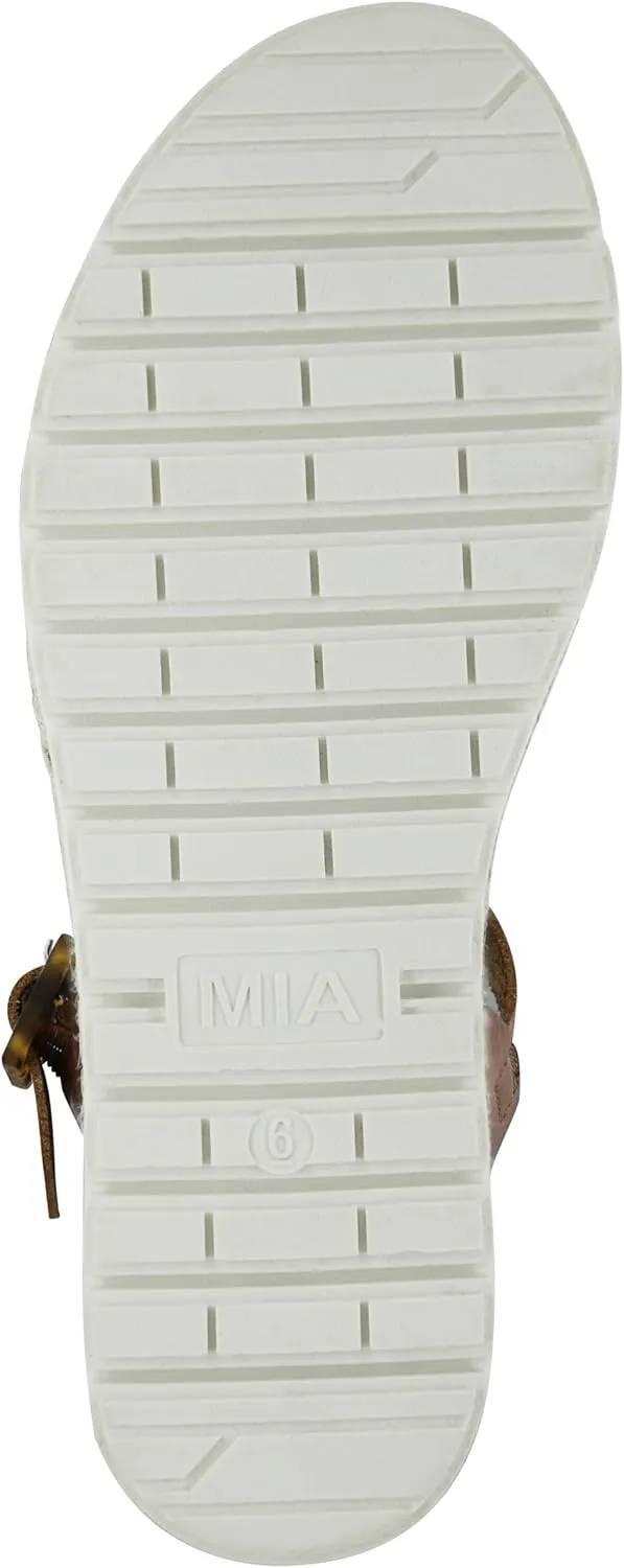 MIA Shoes Kiera Womens Platform Sandals, Espadrille Raffia Sole