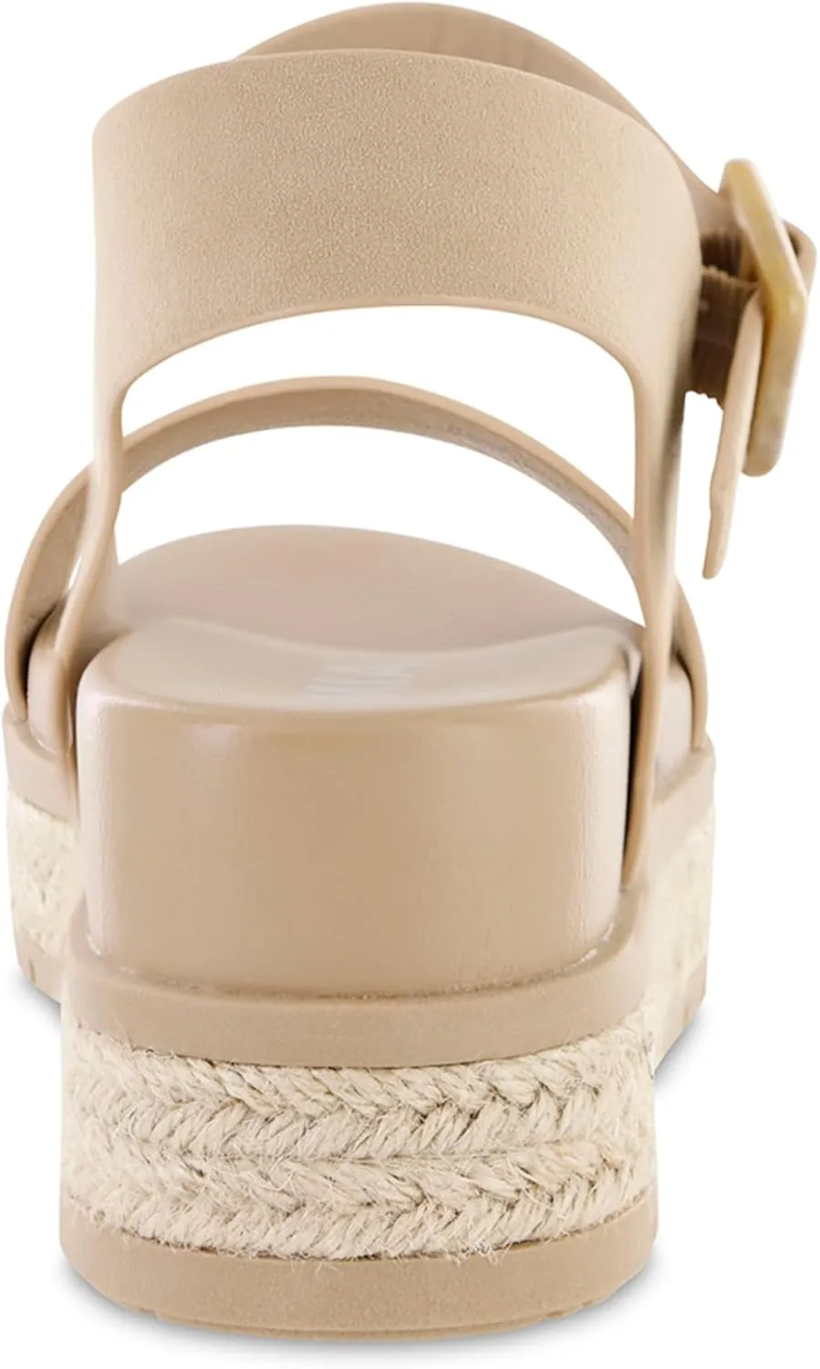 MIA Shoes Kiera Womens Platform Sandals, Espadrille Raffia Sole