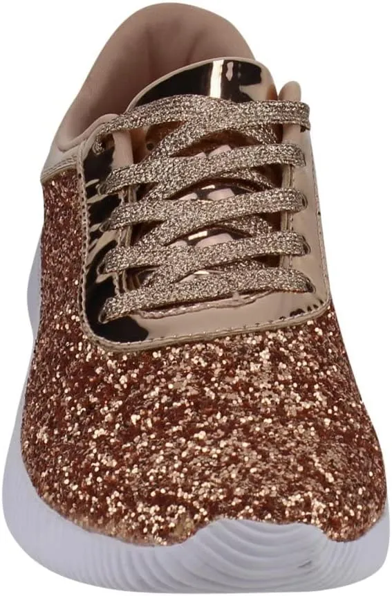Nature Breeze Rosemarie-01 Womens Metallic Sparkling Bling Glitter Bomb Fashion Sneaker