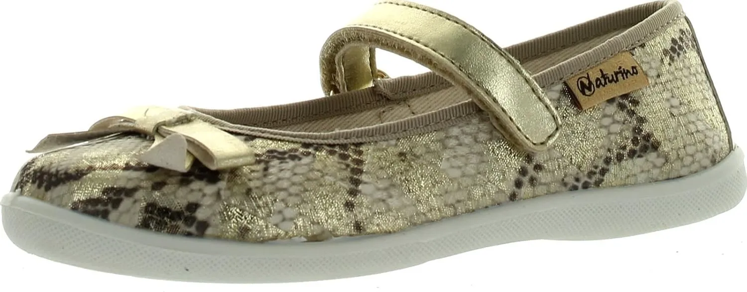 Naturino Girls 8076 Dress Glitter Flats Shoes