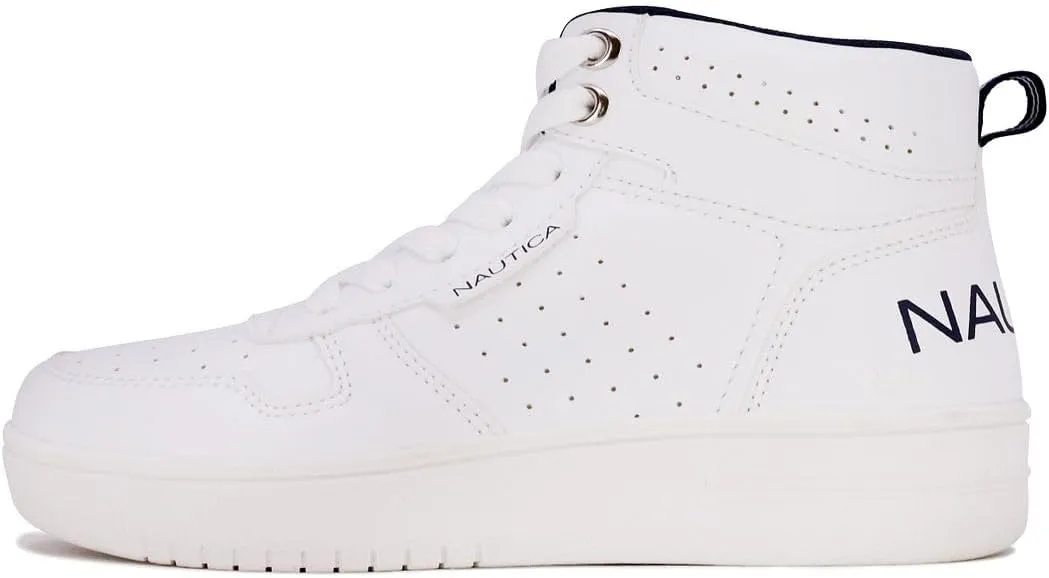 Nautica Kids Sneaker: Lace-Up Fashion Shoe with Boot-Like High Top Design for Boys and Girls (Big Kid/Little Kid Sizes) - Horizon