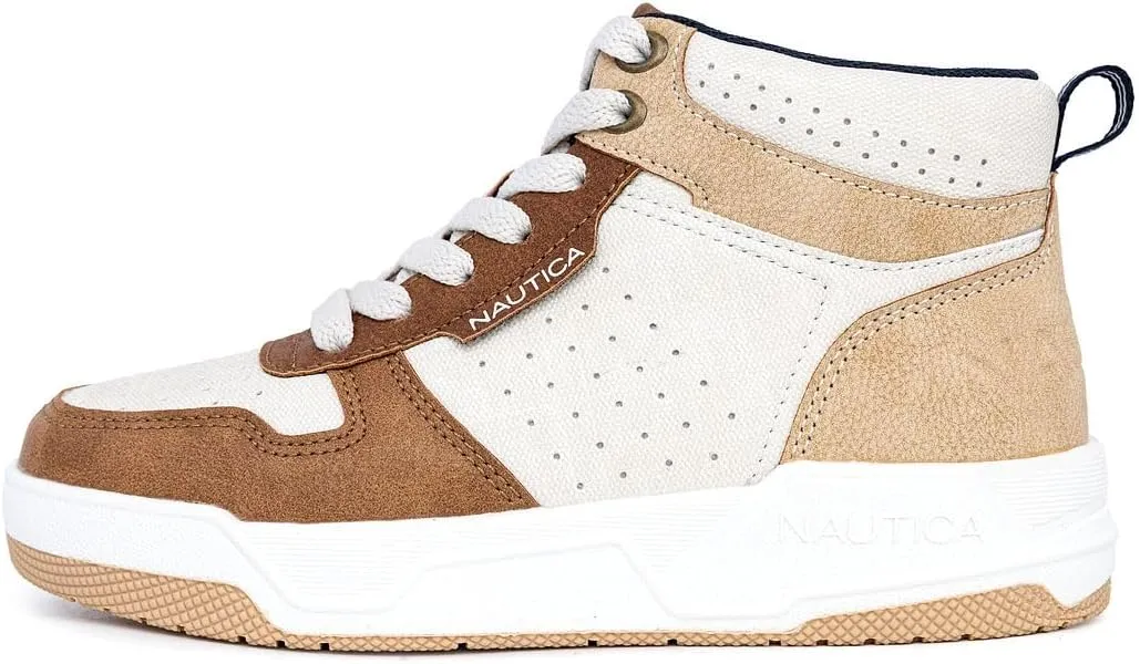Nautica Kids Sneaker: Lace-Up Fashion Shoe with Boot-Like High Top Design for Boys and Girls (Big Kid/Little Kid Sizes) - Horizon
