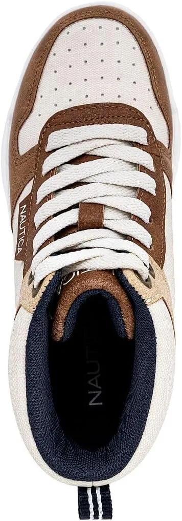 Nautica Kids Sneaker: Lace-Up Fashion Shoe with Boot-Like High Top Design for Boys and Girls (Big Kid/Little Kid Sizes) - Horizon